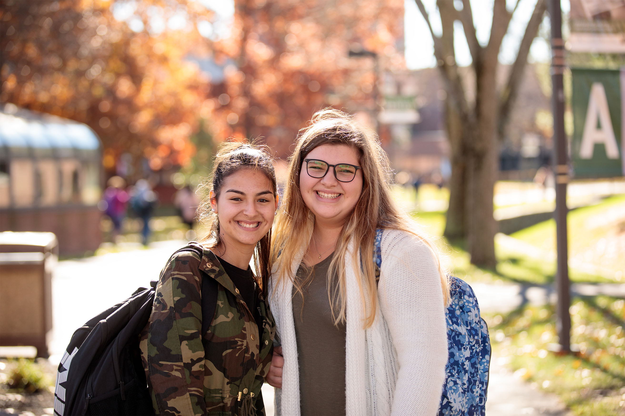 Students on the Fall River campus